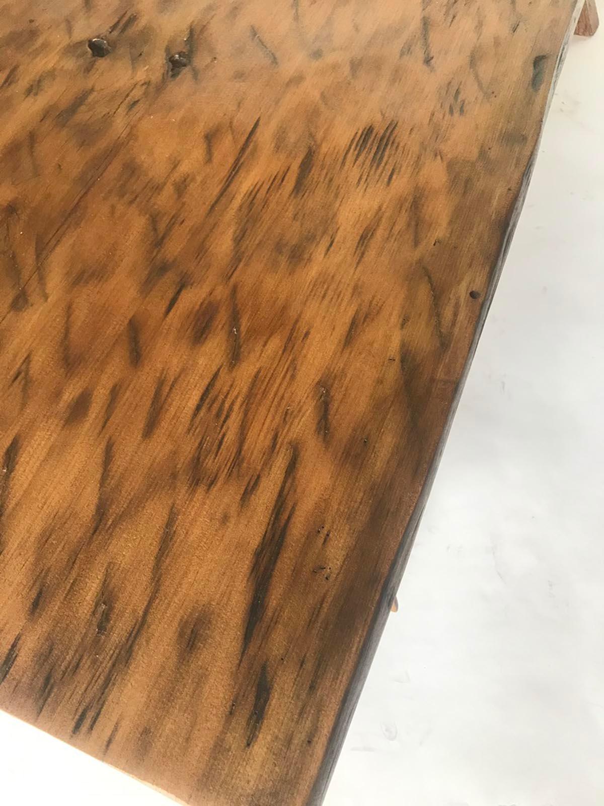 Guatemalan One Wide Board Rustic Coffee Table