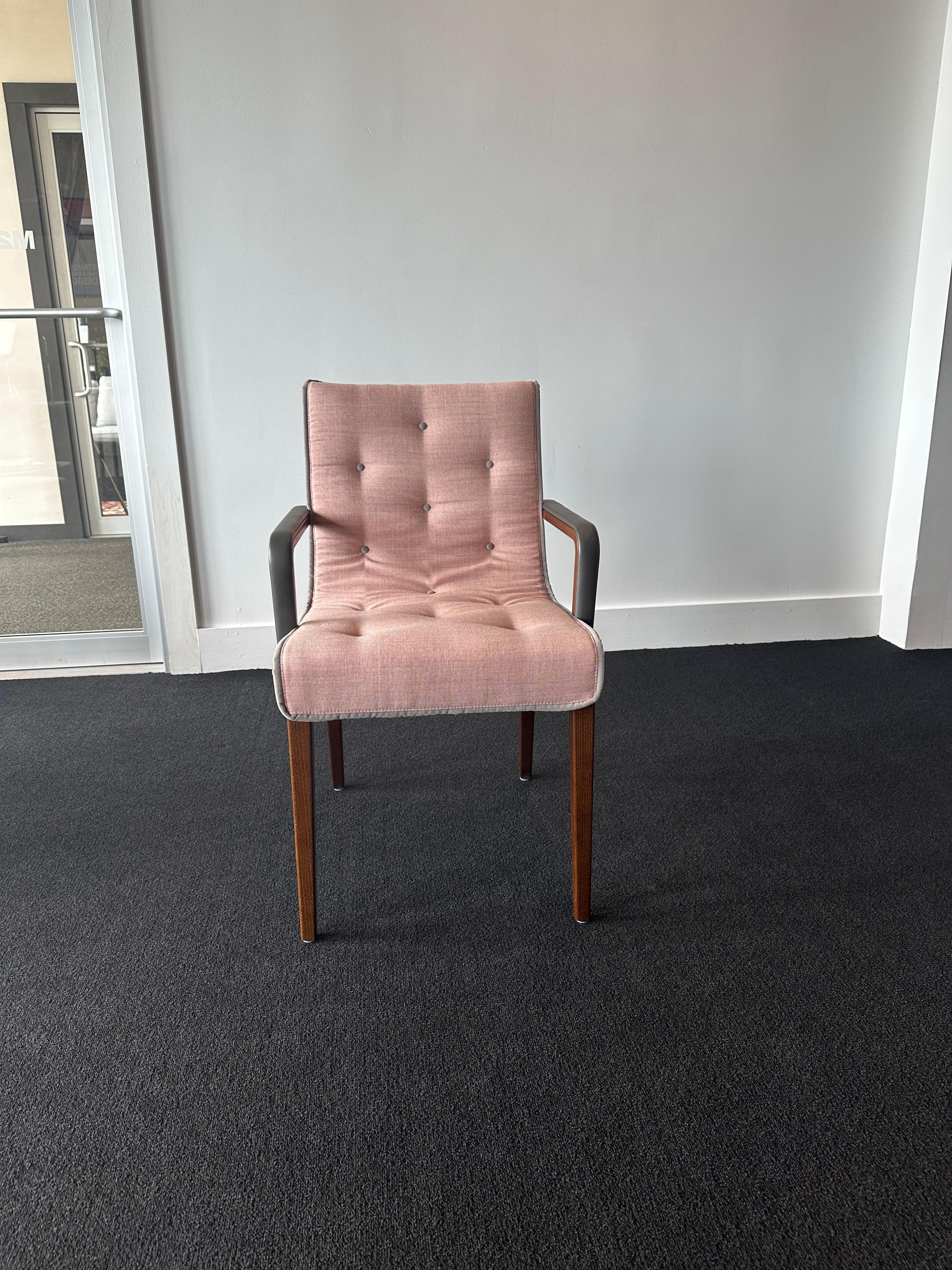ONE Wittmann Pink Leslie Armchair in STOCK For Sale 3