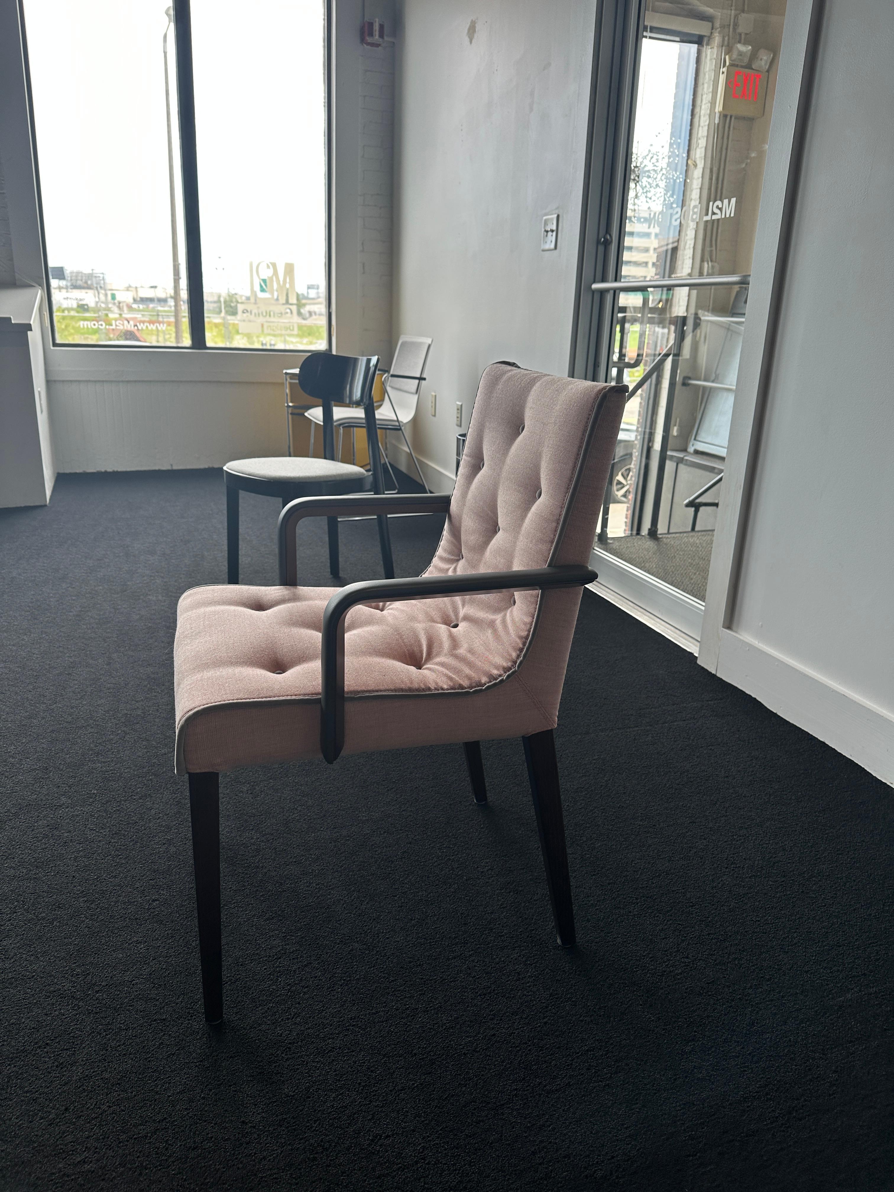 ONE Wittmann Pink Leslie Armchair in STOCK For Sale 7