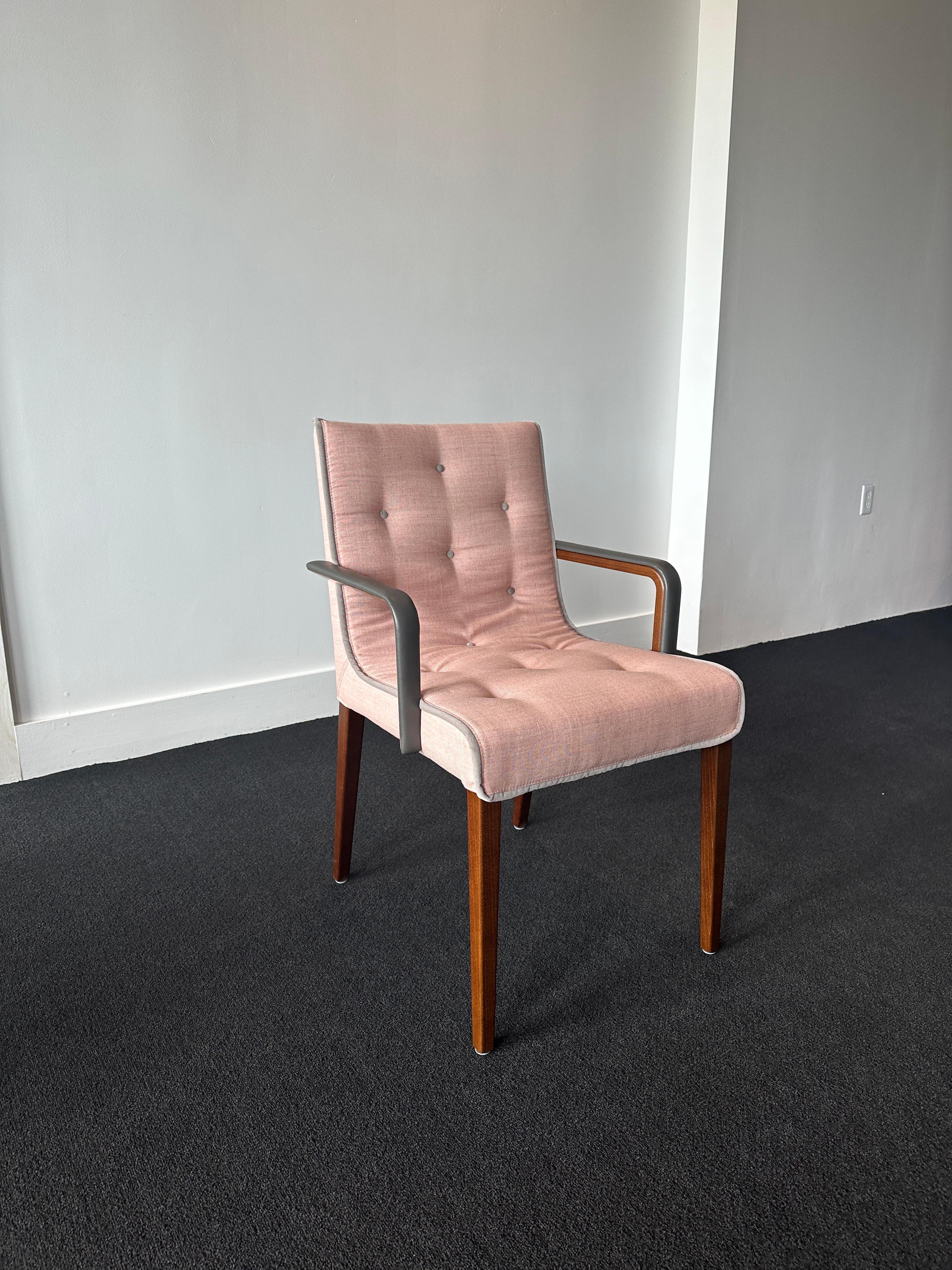 ONE Wittmann Pink Leslie Armchair in STOCK For Sale 2