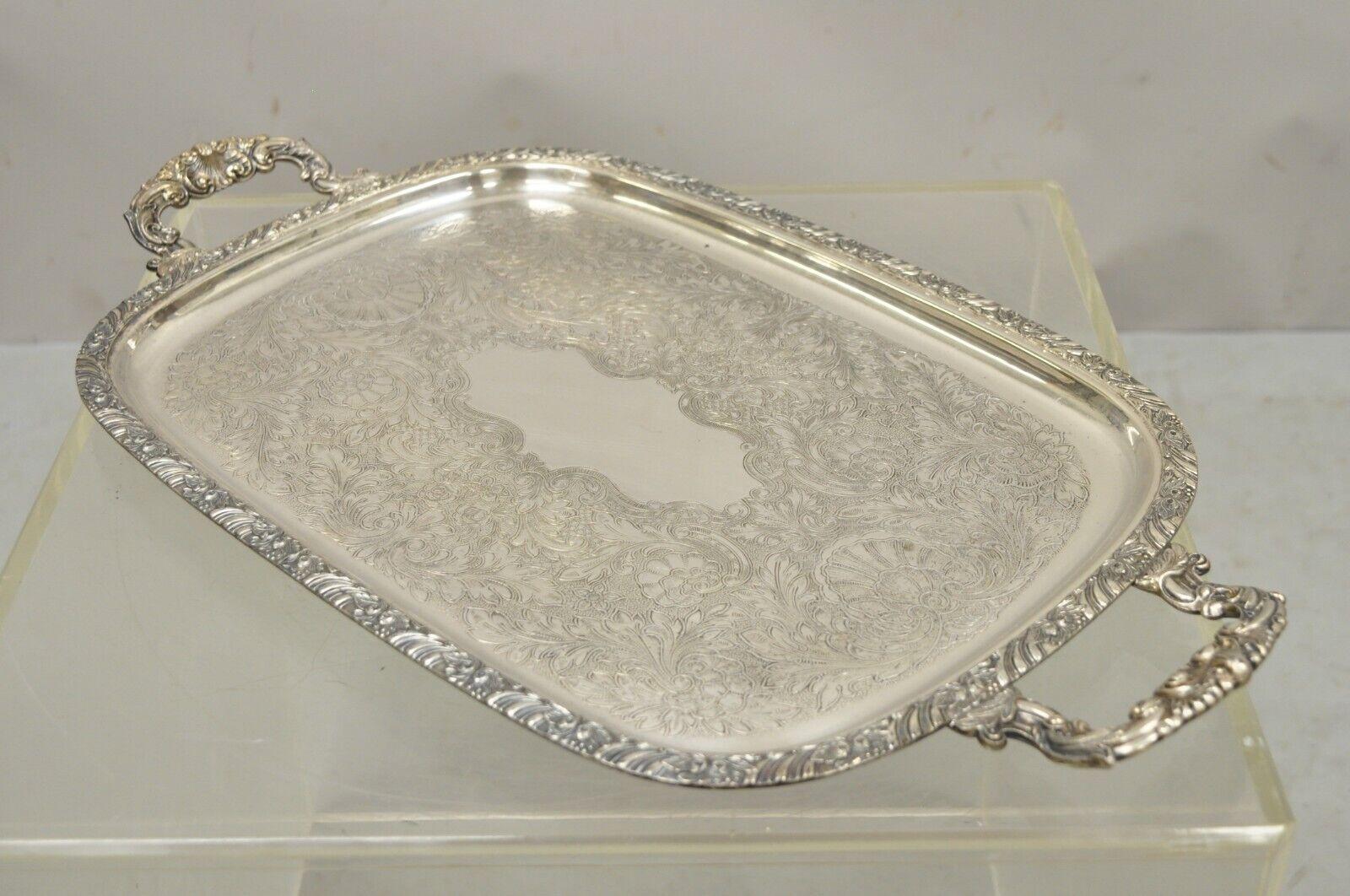 Silver Plate Oneida Community Ltd Henley Floral Decorated 20