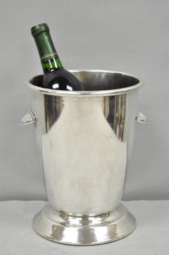 Oneida Mid Century Modern "Bullet" seau à glace pour champagne plaqué argent