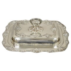 Oneida Silver Plated Grape Vine Regency Style Covered Serving Dish