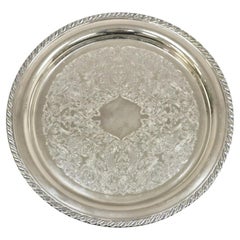 Oneida USA Bandeja redonda de 12" estilo victoriano para servir