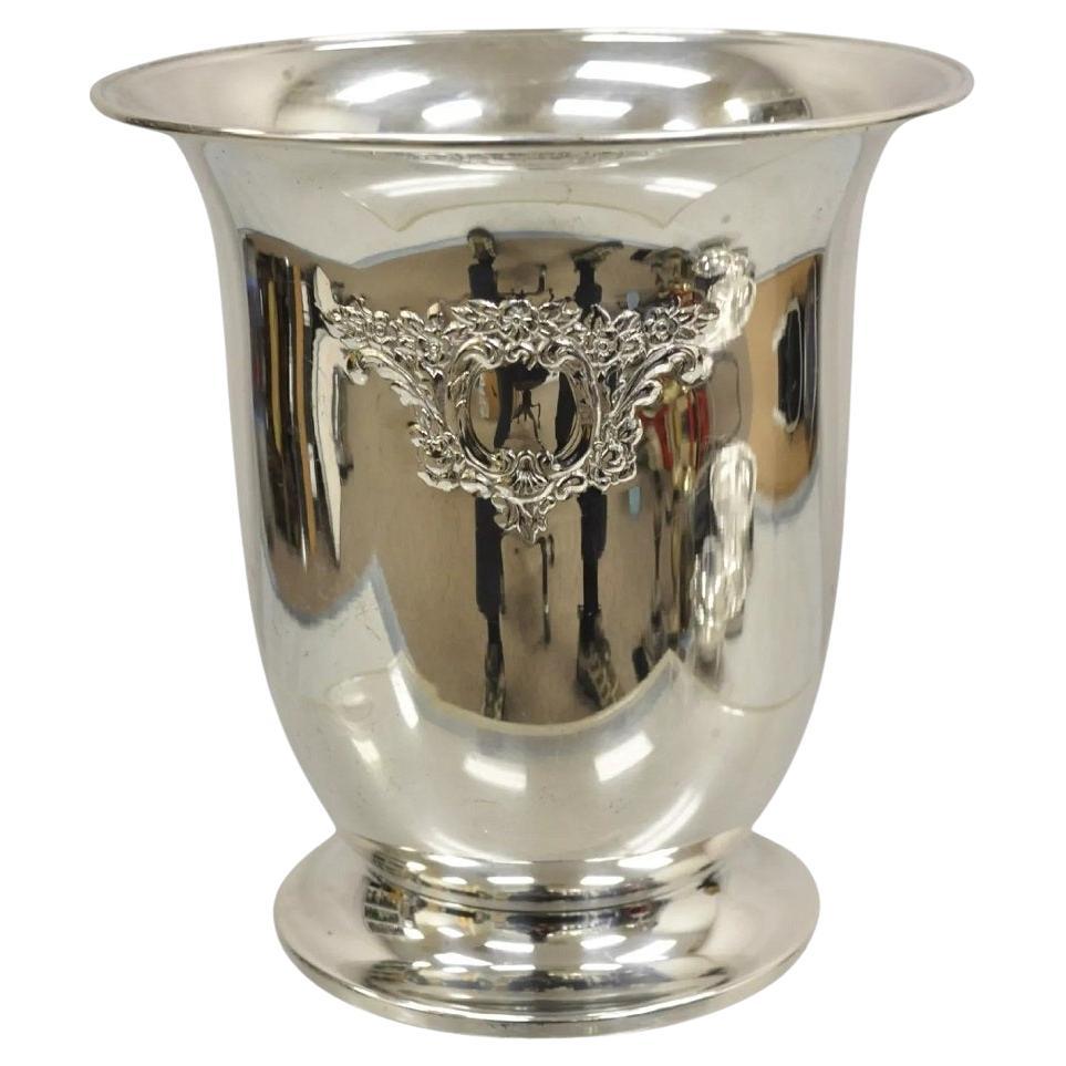 Oneida Victorian Style Silver Plated Embossed Champagne Chiller Ice Bucket