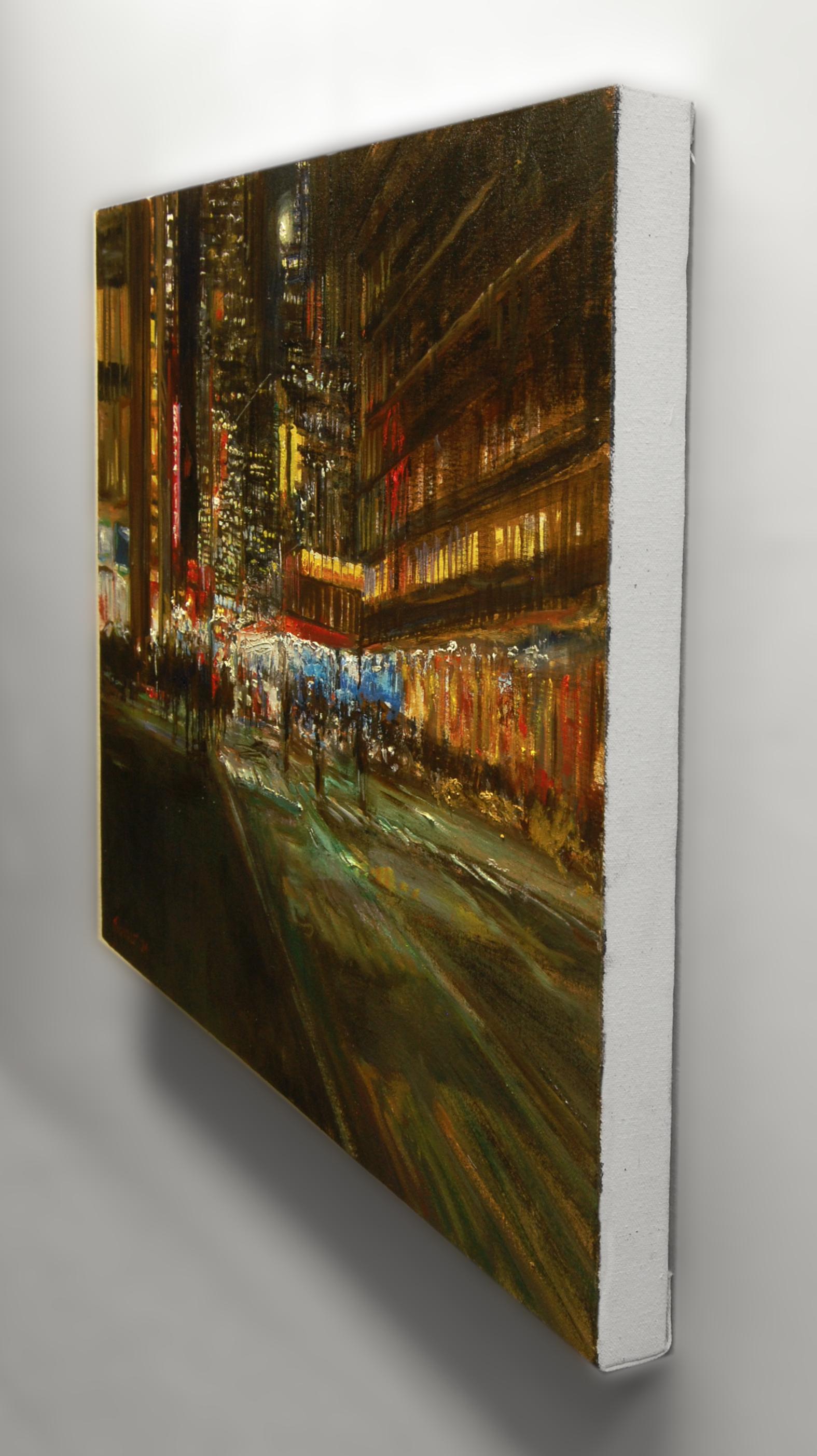 7th Avenue, Pittura a olio - Art Impressionismo di Onelio Marrero