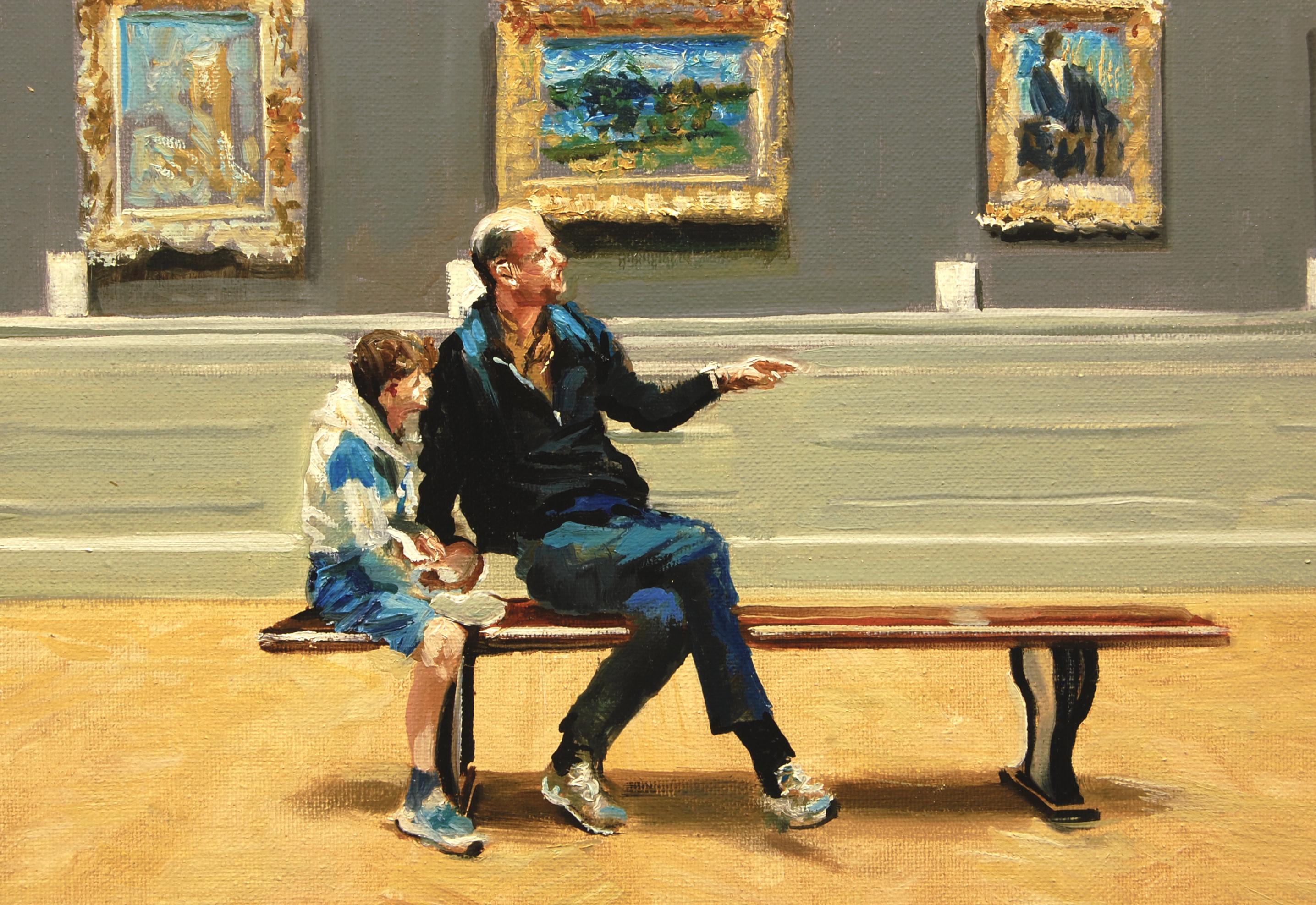 Ein Tag der Entdeckung, Ölgemälde im Angebot 1