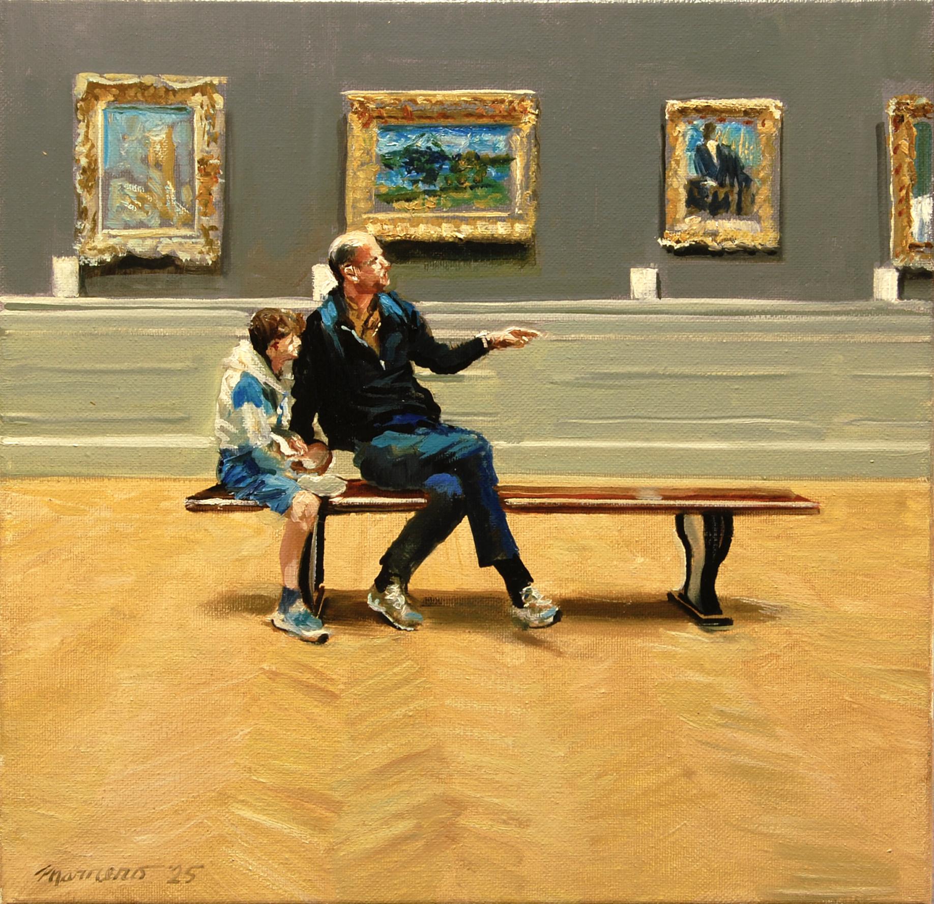 Ein Tag der Entdeckung, Ölgemälde – Art von Onelio Marrero