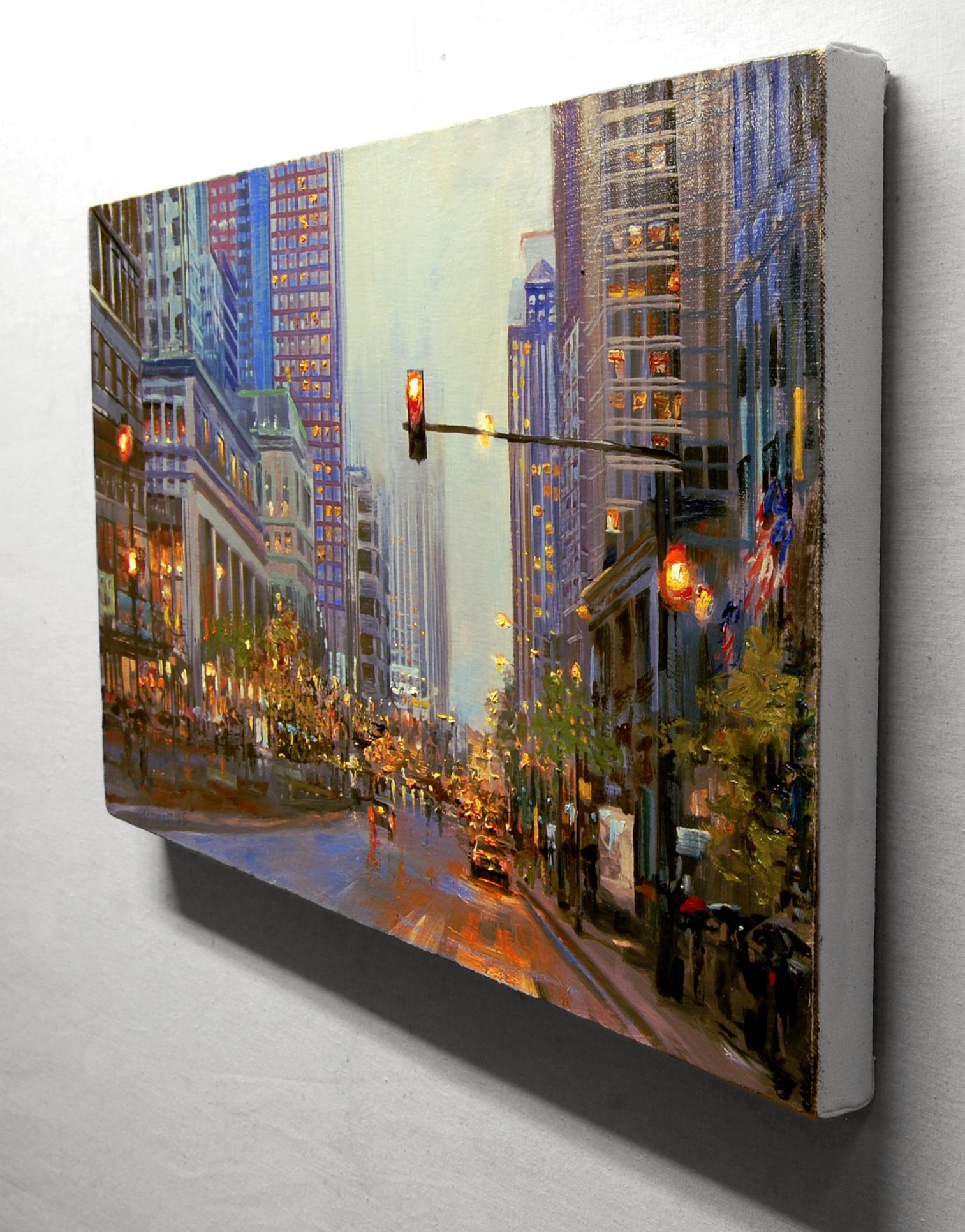 Alle roten Lichter, Ölgemälde (Impressionismus), Art, von Onelio Marrero