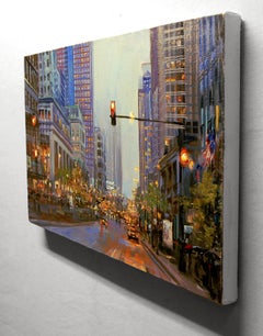 All Red Lights, Oil Painting