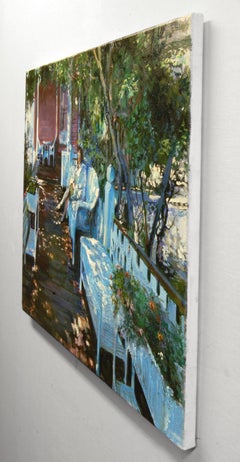 Bed and Breakfast Porch, Oil Painting