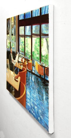 Bistro du Midi, Oil Painting