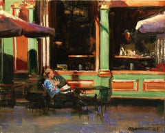 Bistro on South Street, Oil Painting