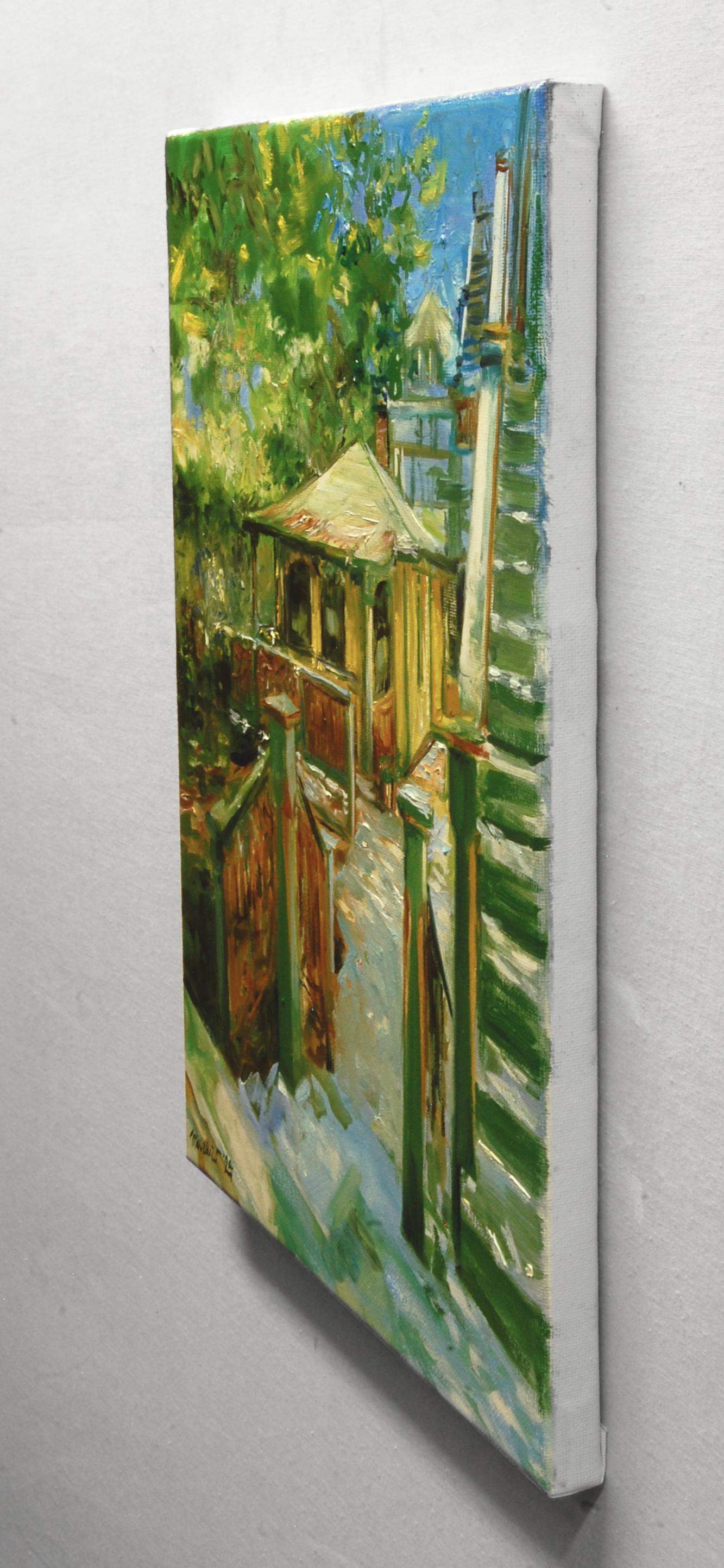Bungalow di Cape May, Pittura a olio - Painting di Onelio Marrero