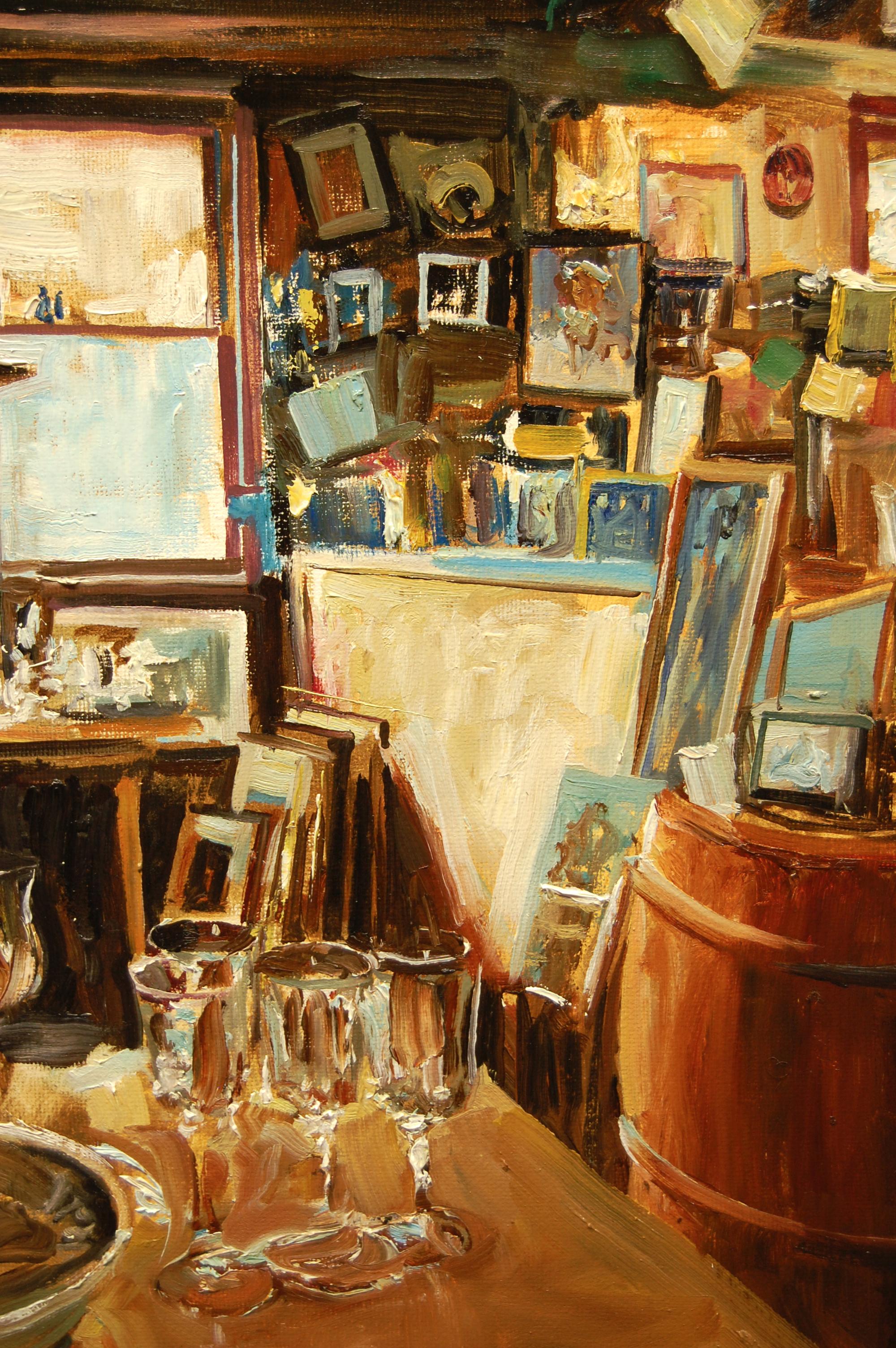 Coleccionables, Pintura al óleo - Interior Painting Marrón de Onelio Marrero