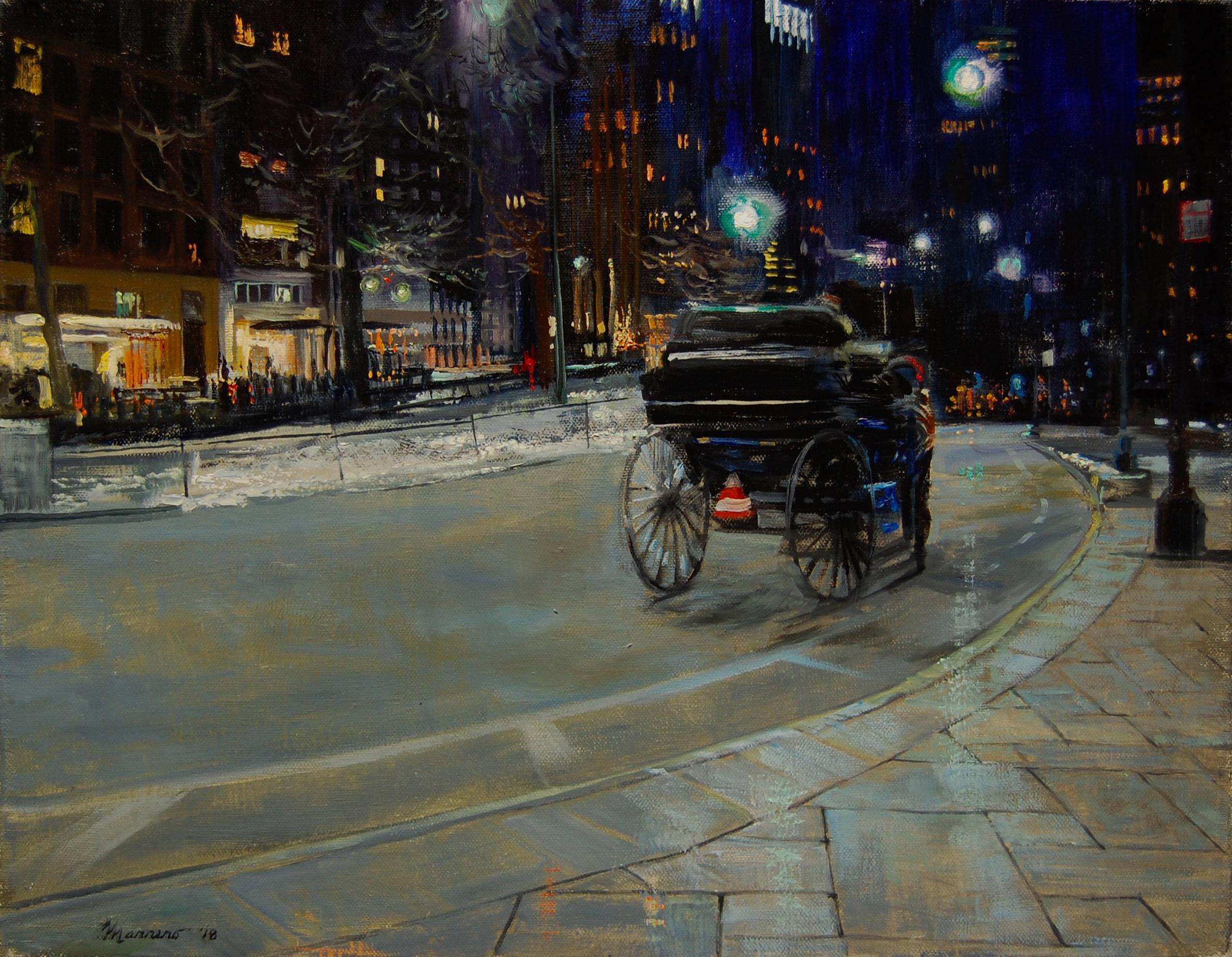 Drizzle on Fifty-Ninth Street - Art by Onelio Marrero