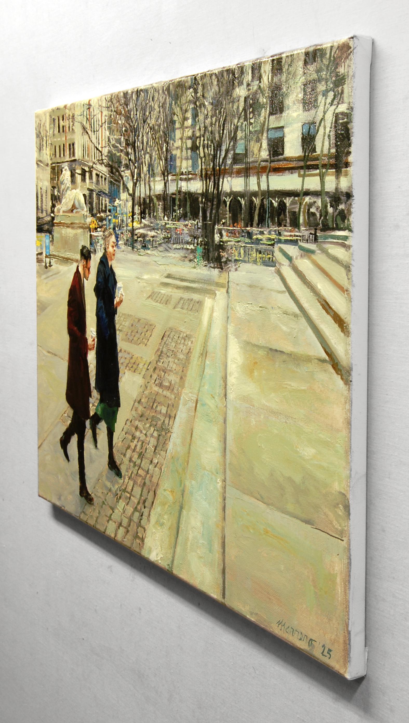 Erudite Hipsters, Oil Painting For Sale 1