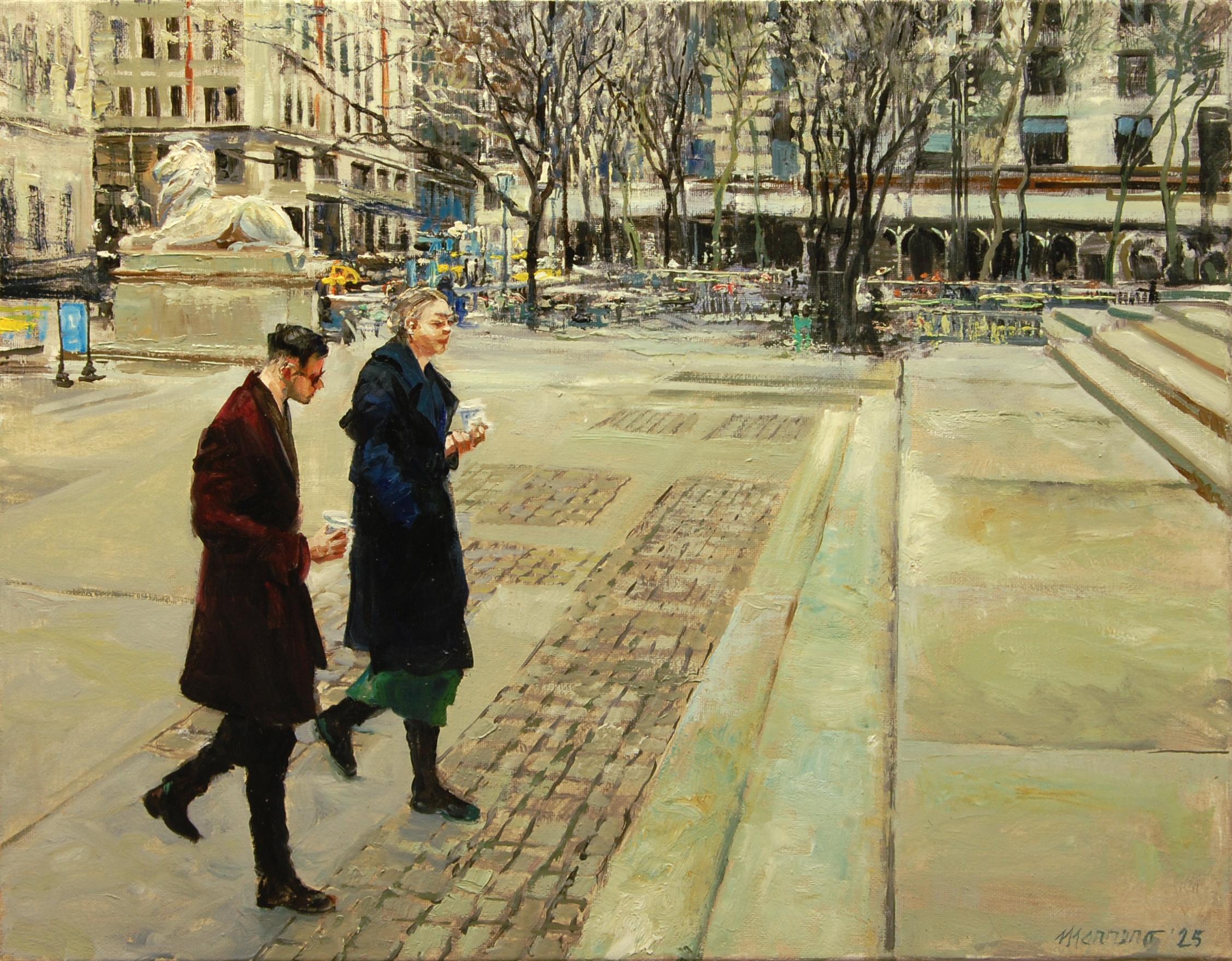 Erudite Hipsters, Oil Painting - Art by Onelio Marrero