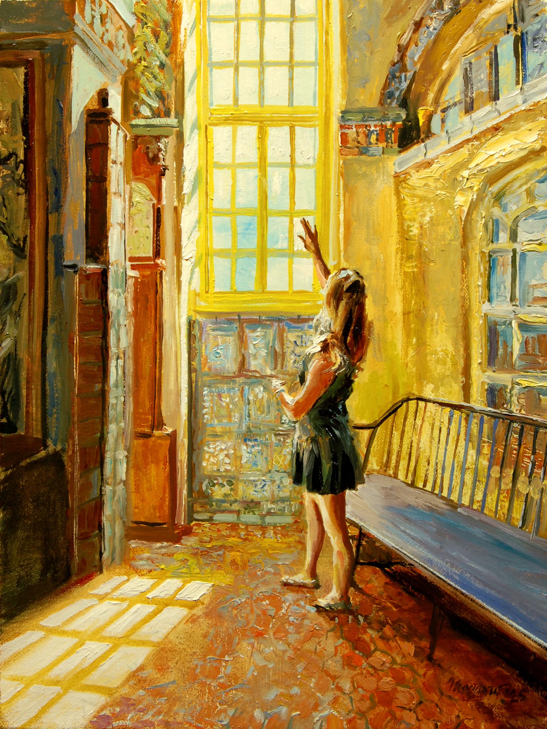 Interior Painting de Onelio Marrero - Docente del Castillo de Fonthill, Pintura al óleo