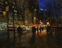 Mirando al Sur, Pintura al óleo