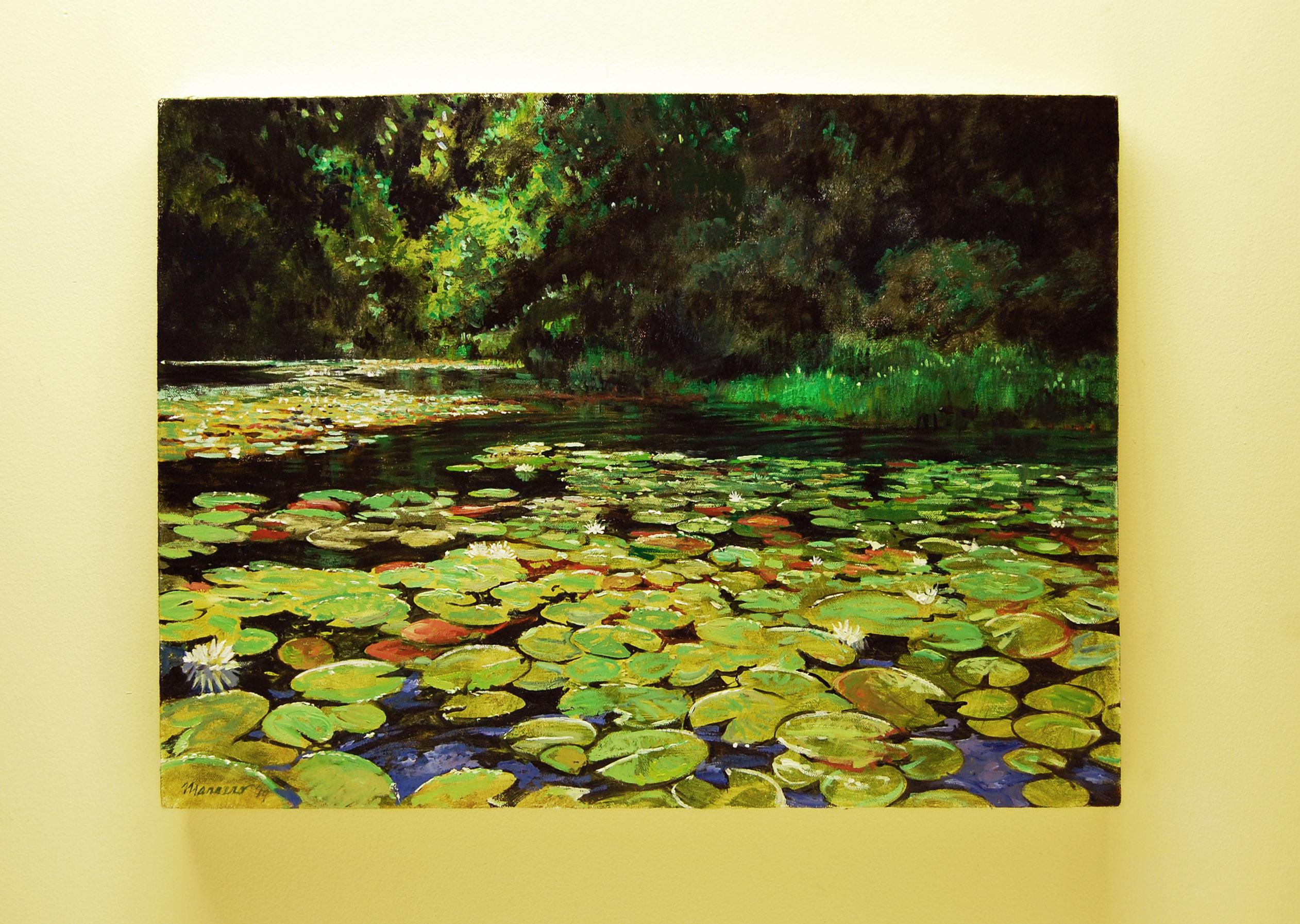 oil painting water lilies