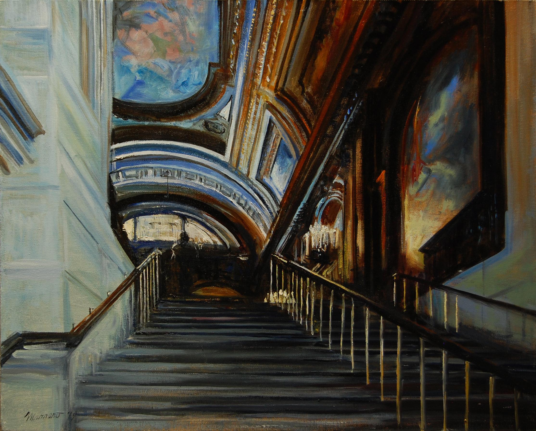 Onelio Marrero Interior Painting - Stairway to a New Journey