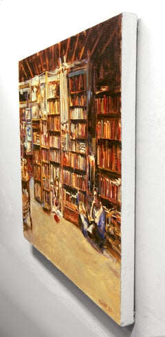 The Worth In Every Page, Oil Painting