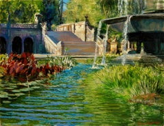 Under Bethesda Fountain, Oil Painting