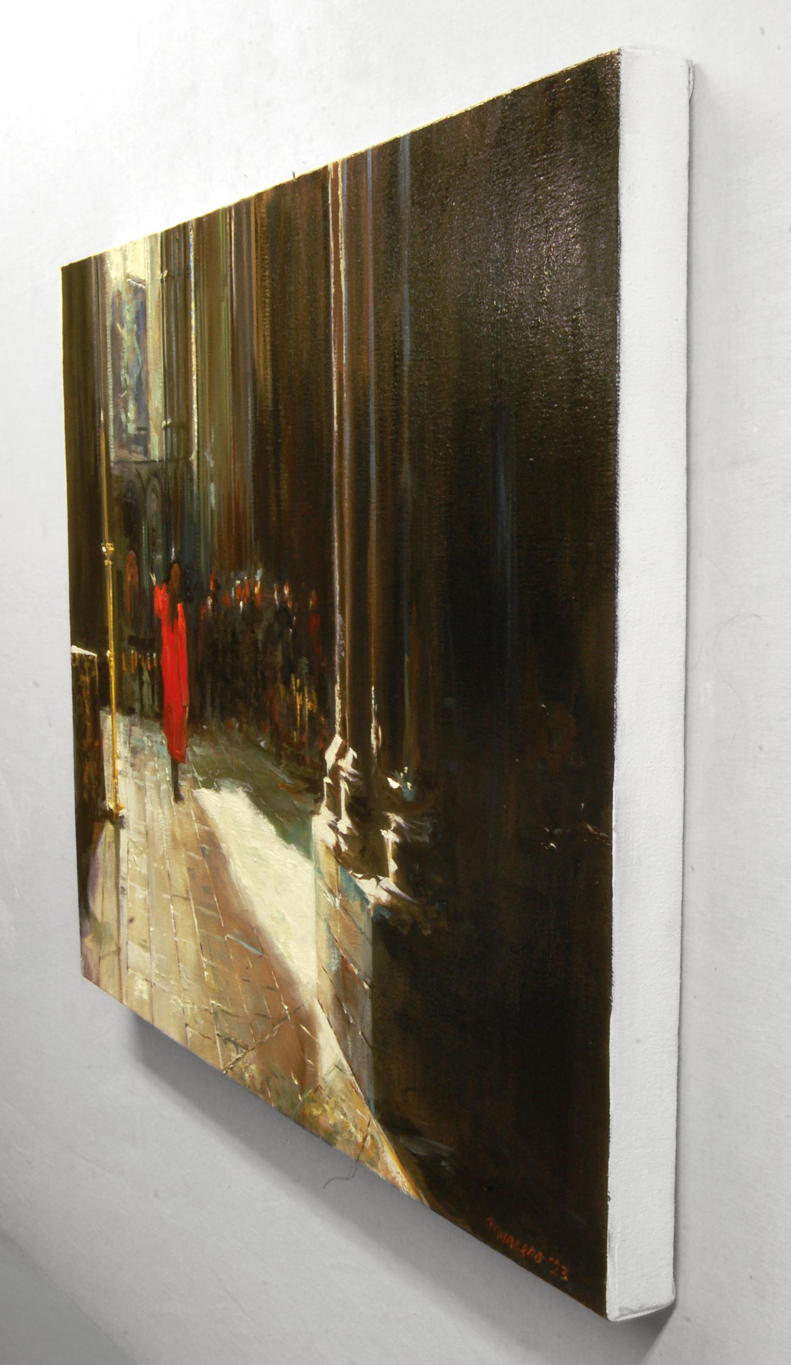 Docente di Westminster, pittura ad olio - Art Impressionismo di Onelio Marrero