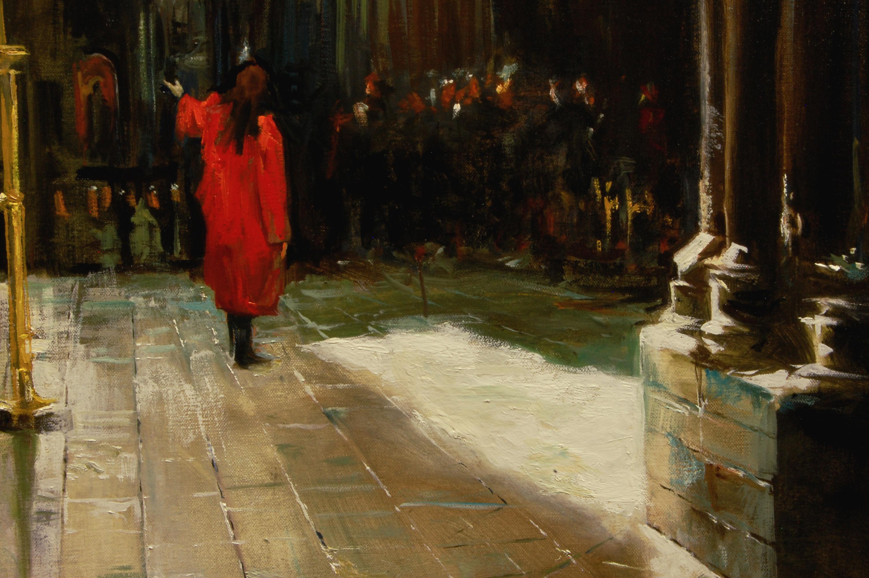 Docente di Westminster, pittura ad olio 1