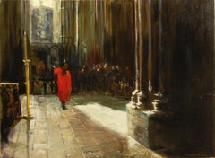 Docente di Westminster, pittura ad olio
