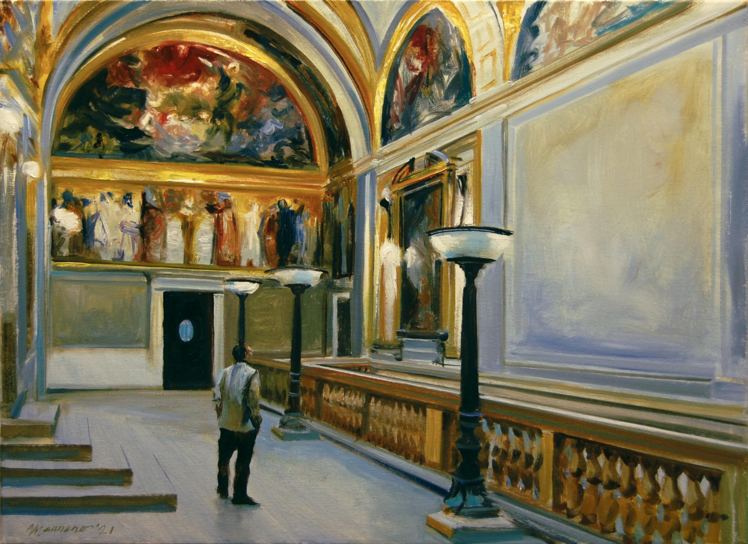 Lo que podría haber sido, Pintura al óleo