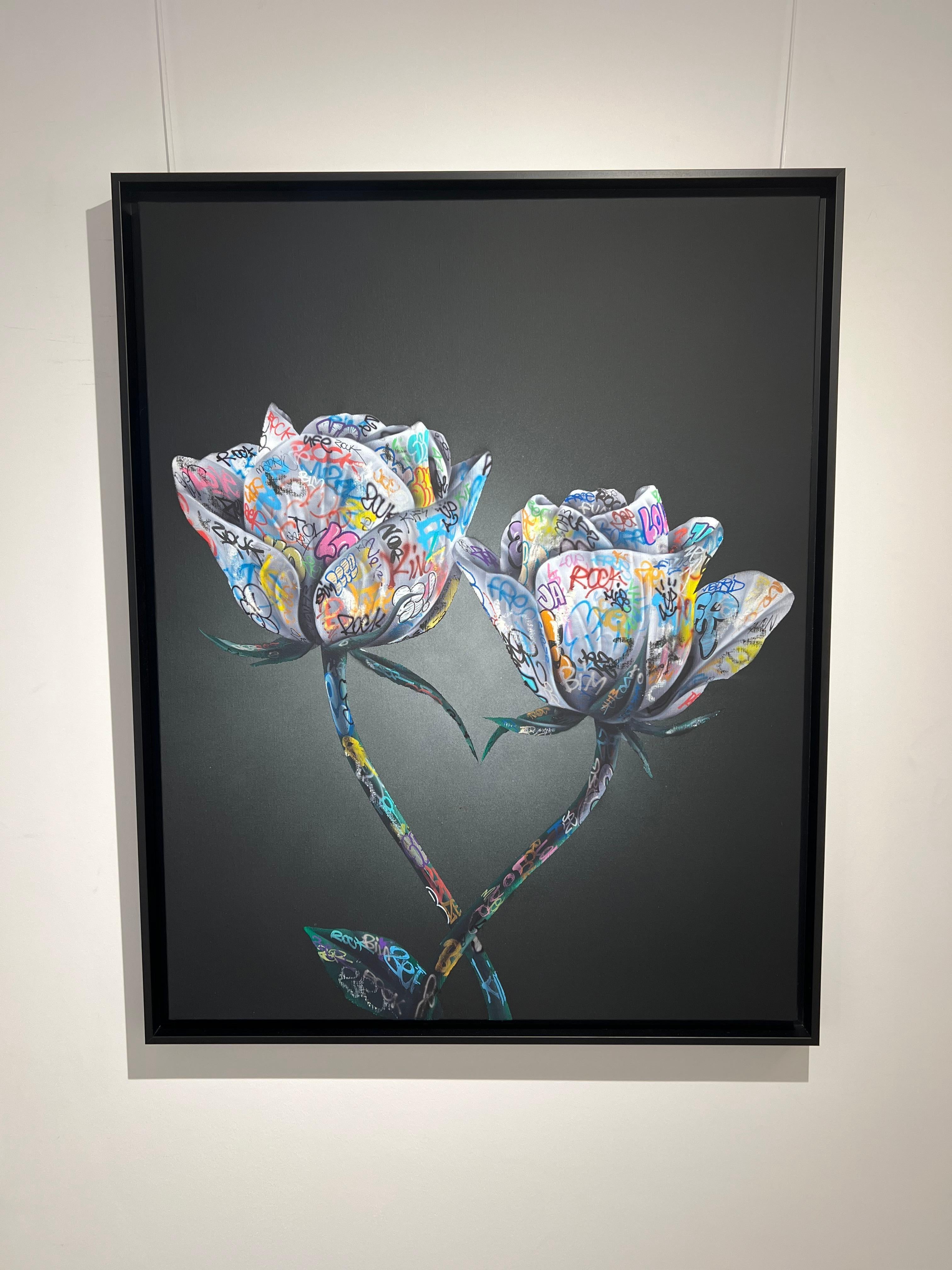 Einzigartige und originelle Malerei in Acryl auf Leinwand. Von dem zeitgenössischen französischen Street Artist OneMizer.
Jahr der Erstellung: 2025. Gerahmt mit einem schwarzen, schwimmenden Holzrahmen.
Verkauft mit Echtheitszertifikat.