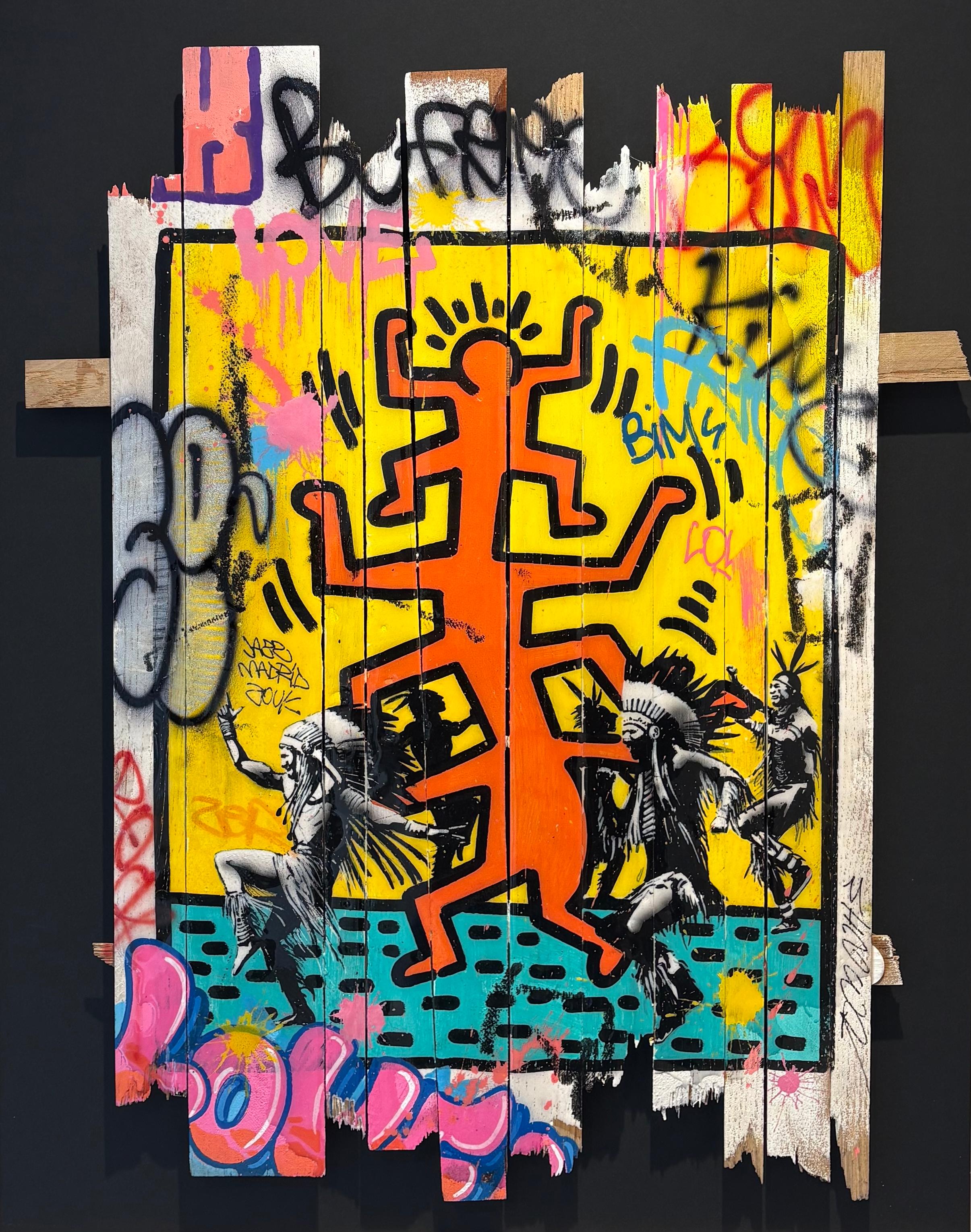 Brand new, framed.

Unique and original artwork by  french street-artist Onemizer.
Accompanied by it's certificate of authenticity.