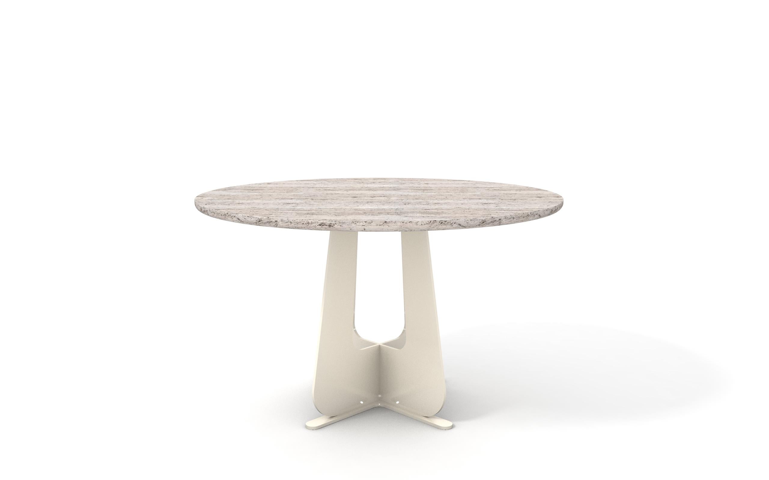 Onice Table à manger
Dessus en pierre de lave noire
Pieds laqués noir brillant (RAL 9005)

Évoquant à la fois le néant et l'infini dans l'inconscient collectif, la couleur noire est chargée de mystère et d'une puissance naturelle qui explique son