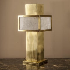 Onice Table Lamp, Solid Brass, Florence, Italy