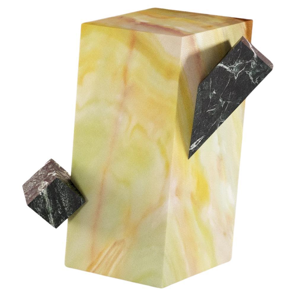 Onice Verde Small Crystal Side Table by Serafini