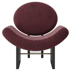 Onika Burgundy Lounge Chair