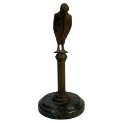 Onion Clock Holder, Early 20th Century, Bronze