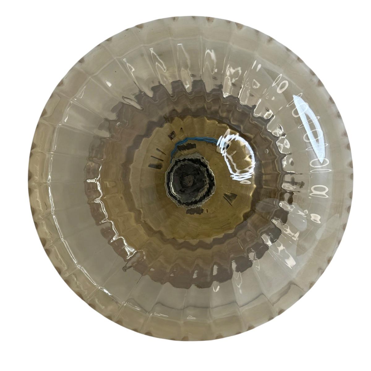 Empotrable de cristal moderno de mediados de siglo en forma de cúpula de cebolla, años 80 Alemán en venta