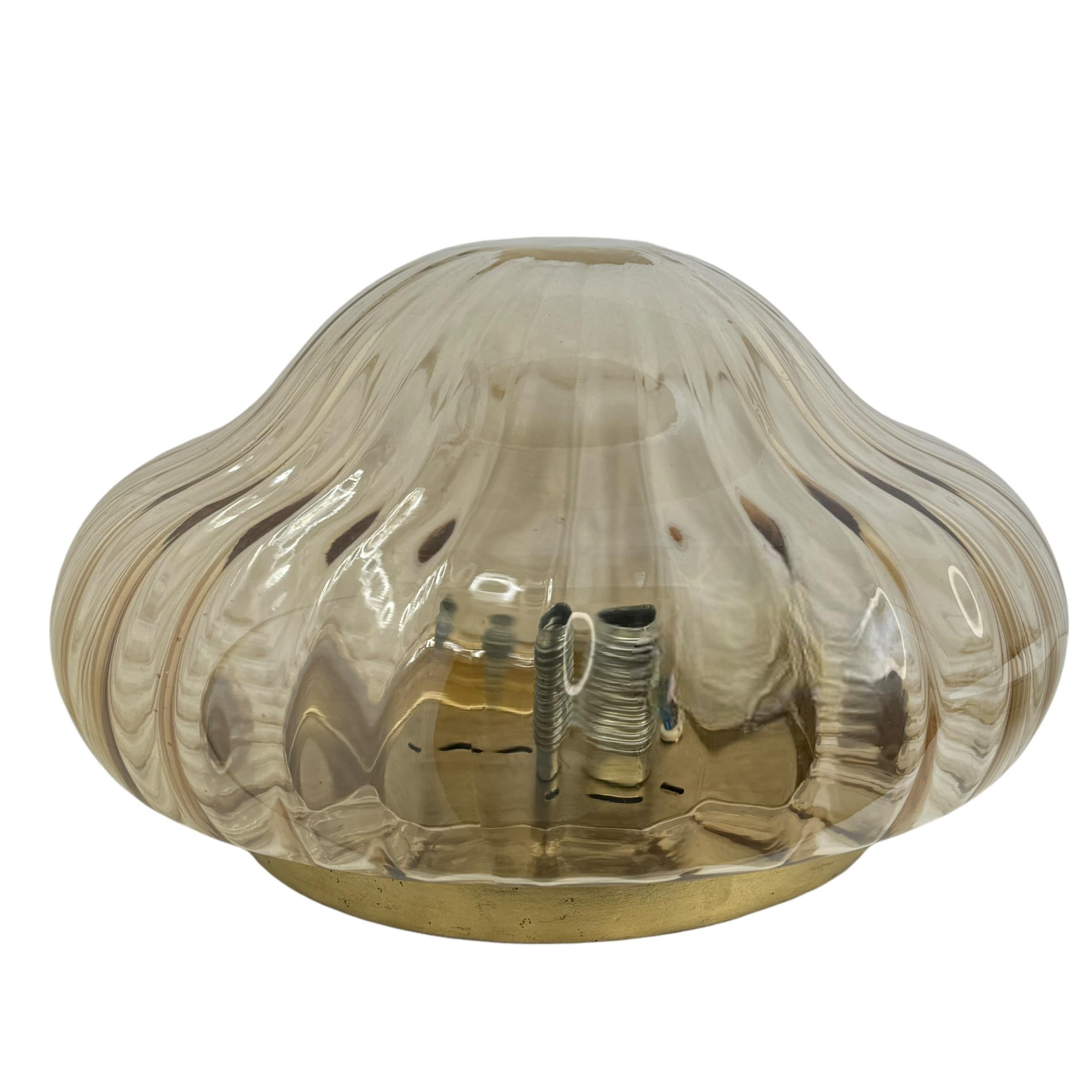 Empotrable de cristal moderno de mediados de siglo en forma de cúpula de cebolla, años 80 en Bueno estado para la venta en Nuernberg, DE