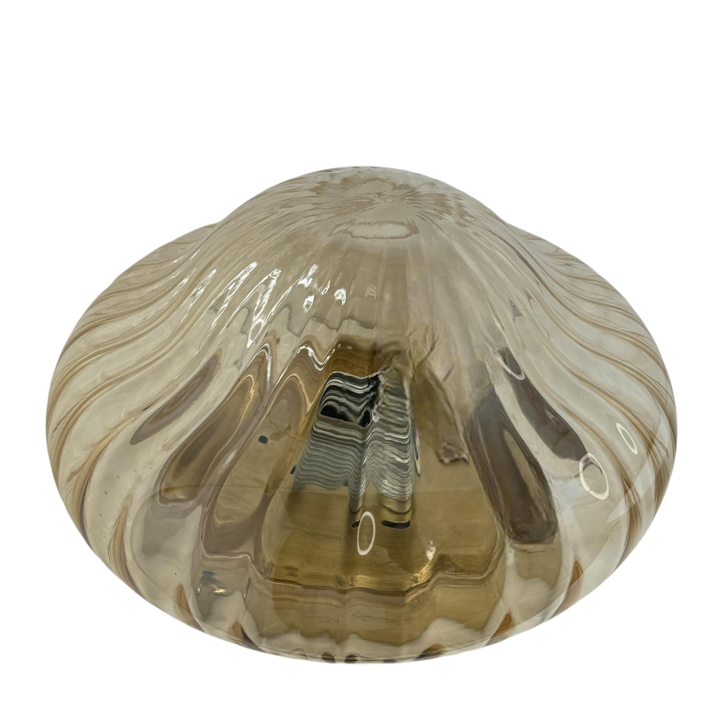 Empotrable de cristal moderno de mediados de siglo en forma de cúpula de cebolla, años 80 finales del siglo XX en venta