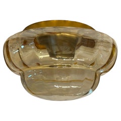 Applique en verre en forme de dôme d'oignon, années 1980