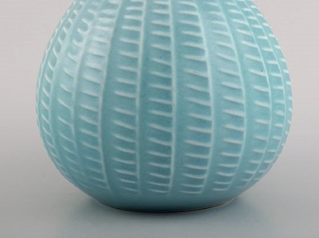 Onion-Shaped Arabia Vase in Glazed Ceramics, Finnish Design, Mid-20th Century 1
