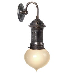 Onion Vaseline Sconce in Vented Copper Fixture