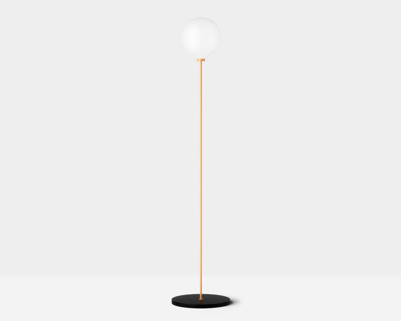 Onis, Contemporary Table Lamp, Brass and Marble 'White' In New Condition In Paris, FR