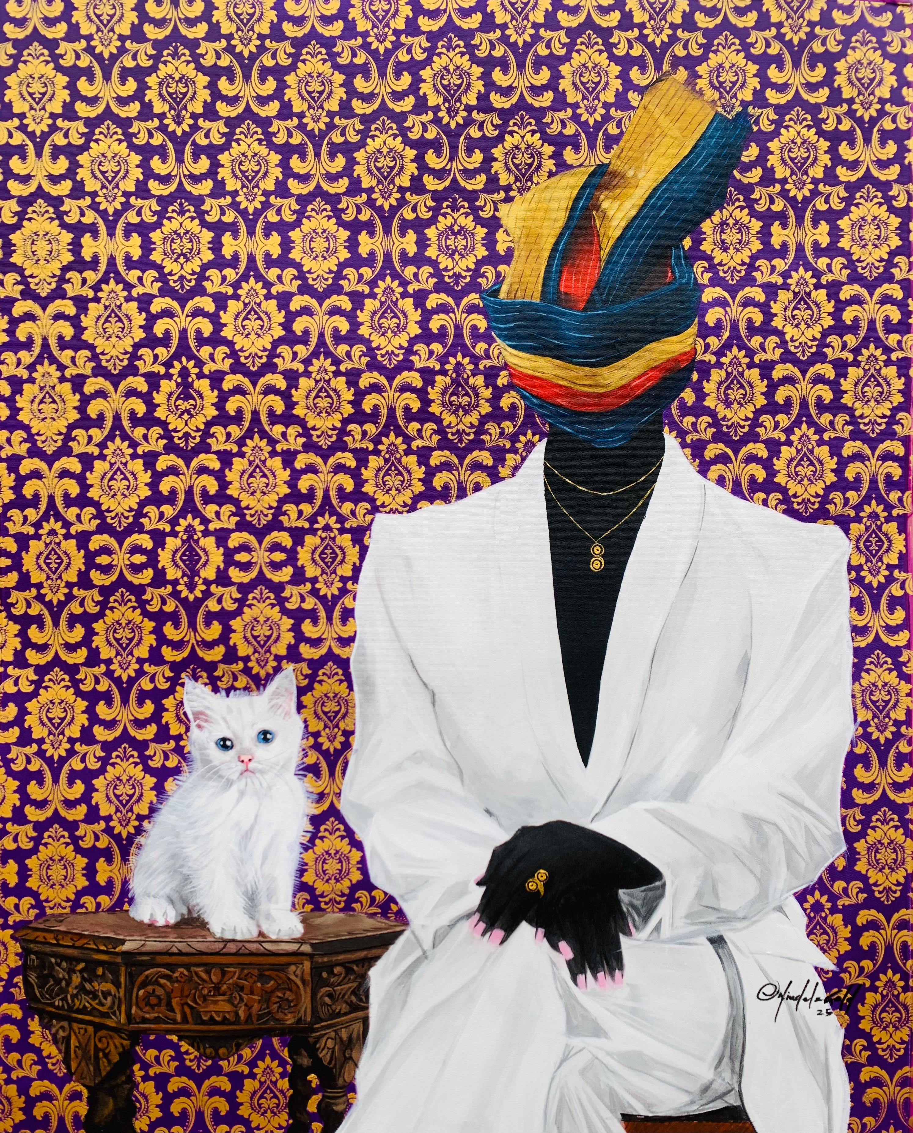 Sitting Pretty - 21. Jahrhundert, Zeitgenössisch, Figurativ, Surrealismus, Mode