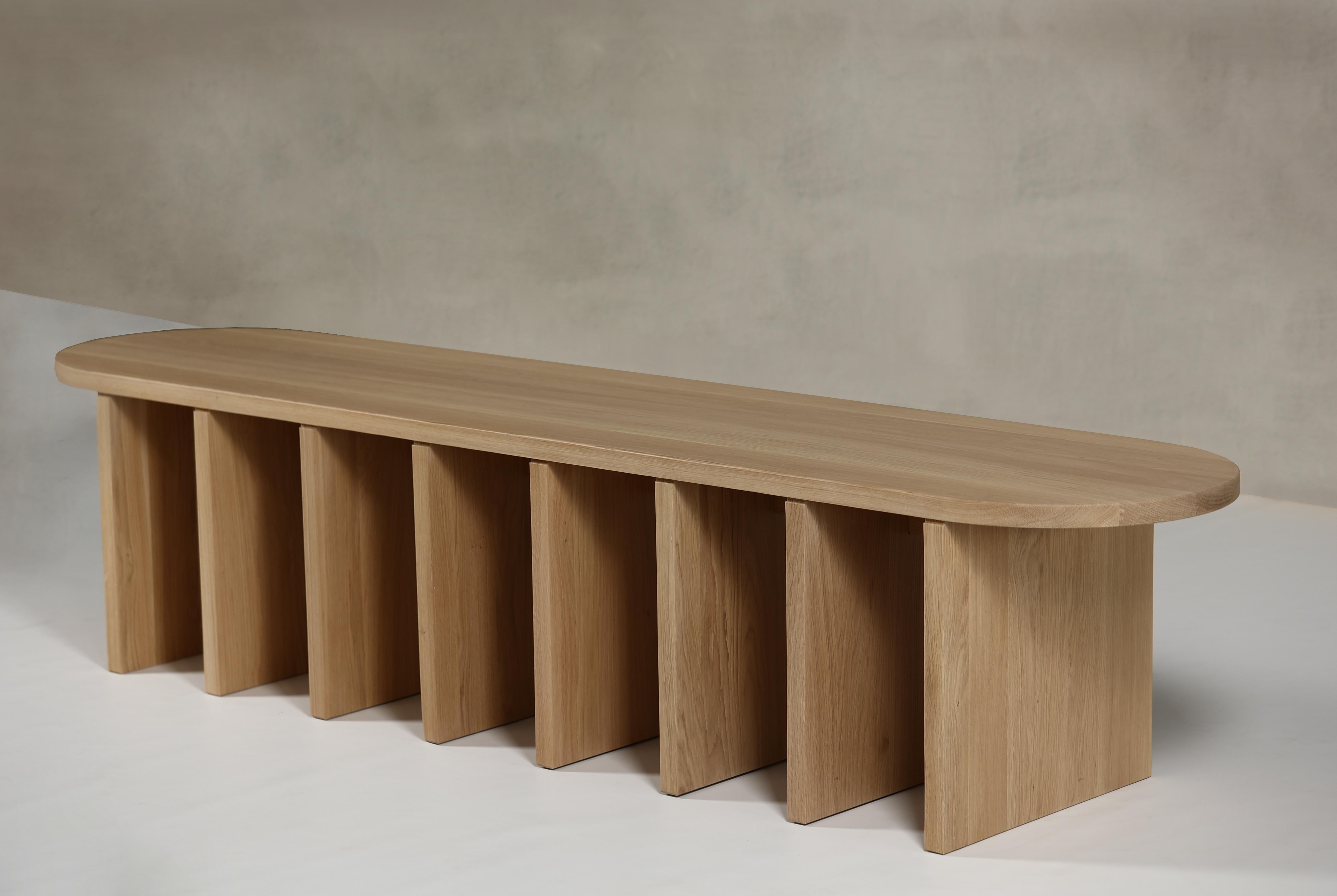 Onix Bench from The Oak Saga Collection by Arbore In New Condition For Sale In Vetiş, RO