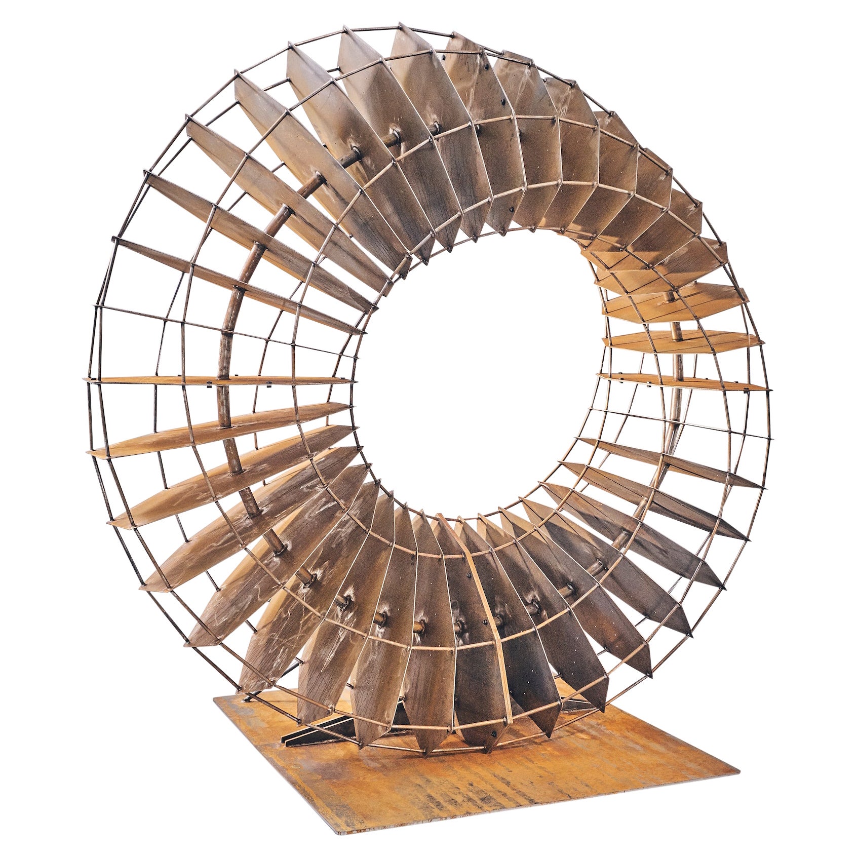 "Only Breath" Corten Steel, Outdoor Sculpture by Sapien, AKA Steve Anwar For Sale