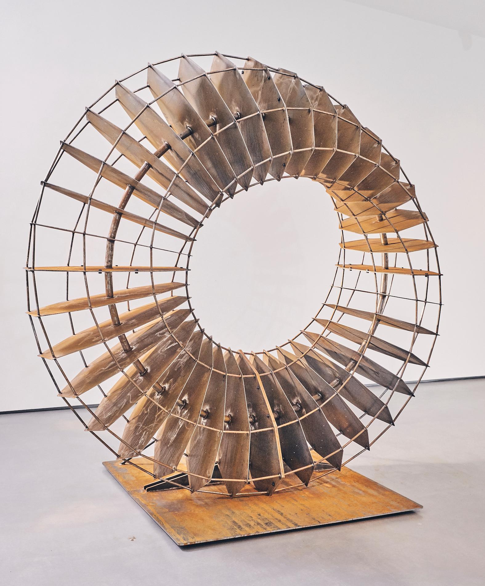 Only Breath is a large, metal sculpture by emerging, British Sculptor Sapien (AKA Steve Anwar). It takes inspiration from a poem of the same name by famous Sufi poet Rumi. The abstract sculpture takes apart the layers of what it means to be a
